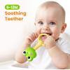 imageiPlay iLearn Baby Maracas Rattle Toy Infant Animal Shaker Rattles Set Newborn Sensory Teething Rings Tummy Time Carseat Stroller Crib Toy Birthday Gift 3 4 6 7 9 12 18 Month Old Toddler Girl Boy