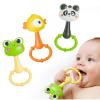 imageiPlay iLearn Baby Maracas Rattle Toy Infant Animal Shaker Rattles Set Newborn Sensory Teething Rings Tummy Time Carseat Stroller Crib Toy Birthday Gift 3 4 6 7 9 12 18 Month Old Toddler Girl Boy