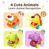 imageiPlay iLearn Push Go Animal Car Toys for Toddler 13 Baby Friction Racing Cars Infant Play Vehicle Set Kids Inertia Vehicle Toy 1st Birthday Gifts for 12 18 24 Month 1 2 One Year Boys Girls Child