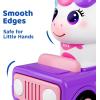imageiPlay iLearn Press to Go Unicorn Car Toys for Toddler 13 Baby Animal Racing Cars Infant Girl Push Go Friction Toy Kids Play Vehicle for 12 18 24 Month 1st Birthday Gifts for 1 2 One Yr Child Boy