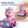 imageiPlay iLearn Press to Go Unicorn Car Toys for Toddler 13 Baby Animal Racing Cars Infant Girl Push Go Friction Toy Kids Play Vehicle for 12 18 24 Month 1st Birthday Gifts for 1 2 One Yr Child Boy
