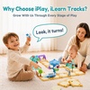 image:imageiPlay iLearn 125 PCS Train Race Track Puzzle Toys for Kids Age 35 Toddler Floor Puzzle Car Track Playset WElectric Train Learning STEM Assemble Toy Cool Birthday Gifts 4 6 7 8 Year Old Boy Girl