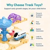 image:imageiPlay iLearn 125 PCS Train Race Track Puzzle Toys for Kids Age 35 Toddler Floor Puzzle Car Track Playset WElectric Train Learning STEM Assemble Toy Cool Birthday Gifts 4 6 7 8 Year Old Boy Girl