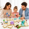 image:imageiPlay iLearn 125 PCS Train Race Track Puzzle Toys for Kids Age 35 Toddler Floor Puzzle Car Track Playset WElectric Train Learning STEM Assemble Toy Cool Birthday Gifts 4 6 7 8 Year Old Boy Girl