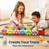 image:imageiPlay iLearn Farm Train Toy Set for Toddlers 13 Kids Steam Musical Train  12pcs Dinosaur Animal Finger Puppets Matching Sorting Montessori Learning Birthday Gift for 18 Months Ages 24 Boys Girls