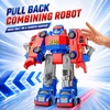 image:imageiPlay iLearn Kids Magnetic Transform Robot Toy Toddler Construction Truck  5in1 Transforming Robot Car Toy STEM Learning Assemble Building Playset Cool Birthday Gifts 3 4 5 6 7 8 Year Old Boy Girl