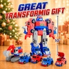 image:imageiPlay iLearn Kids Magnetic Transform Robot Toy Toddler Construction Truck  5in1 Transforming Robot Car Toy STEM Learning Assemble Building Playset Cool Birthday Gifts 3 4 5 6 7 8 Year Old Boy Girl