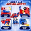 image:imageiPlay iLearn Kids Magnetic Transform Robot Toy Toddler Construction Truck  5in1 Transforming Robot Car Toy STEM Learning Assemble Building Playset Cool Birthday Gifts 3 4 5 6 7 8 Year Old Boy Girl