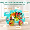 image:imageiPlay iLearn Dinosaur Busy Board Montessori Toy for Toddlers Age 13 24  Baby Music Sensory Learning Activity Board Fine Motor Development Toy Birthday Gift 18 24 Month 1 2 3 4 Yr Old Kid Boy Girl
