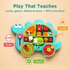 image:imageiPlay iLearn Dinosaur Busy Board Montessori Toy for Toddlers Age 13 24  Baby Music Sensory Learning Activity Board Fine Motor Development Toy Birthday Gift 18 24 Month 1 2 3 4 Yr Old Kid Boy Girl