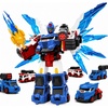 image:imageiPlay iLearn Magnetic Transform Robot Toy wWing 5in1 Transforming Car  Kids Educational STEM Building Figure Set Toddler Assemble Large Robot Toy Cool Birthday Gift 3 4 5 6 7 8 Year Old Boy Girl