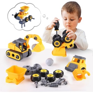 image:imageiPlay iLearn Boys Construction Truck Toys Kids Take Apart Vehicles Playset WScrewdriver Digger Excavator Dump Trucks Kids Birthday Gifts for 3 4 5 6 Year Olds Toddlers Girls Children