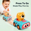 image:imageiPlay iLearn Press to Go Car Toys for Toddler 13 Baby Animal Racing Cars  Infant Push Go Pull Back Vehicle Playset 1st Birthday Gifts Stuffers for 12 18 Months One 1 2 3 Year Old Boy Girl Child Kids