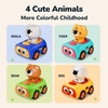 image:imageiPlay iLearn Press to Go Car Toys for Toddler 13 Baby Animal Racing Cars  Infant Push Go Pull Back Vehicle Playset 1st Birthday Gifts Stuffers for 12 18 Months One 1 2 3 Year Old Boy Girl Child Kids